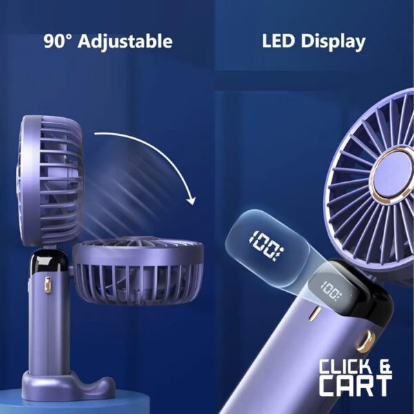 LED ডিজিটাল ডিসপ্লে পোর্টেবল ফ্যান - Image 2