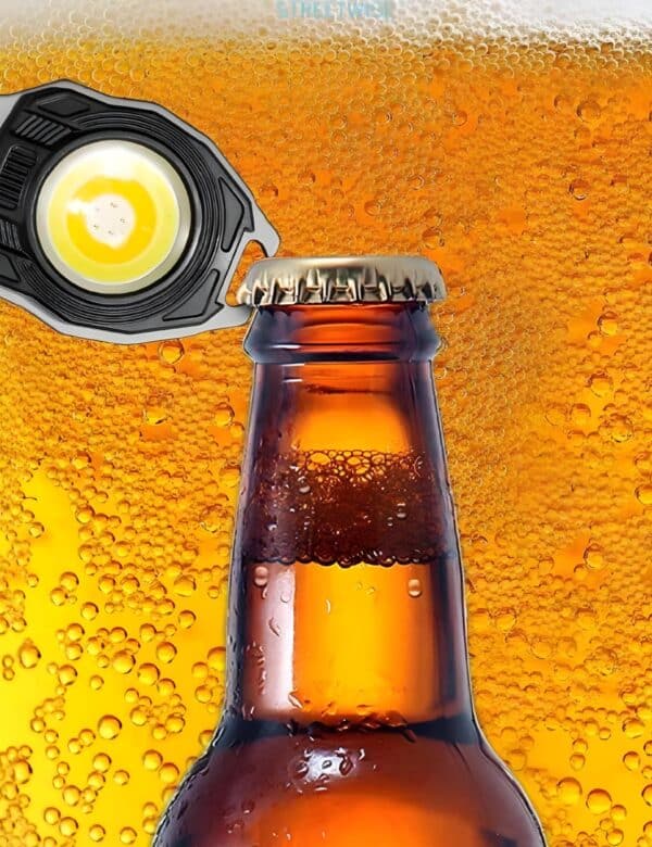 W5147 LED Rechargeable Keychain Light with Electric Lighter - Image 5