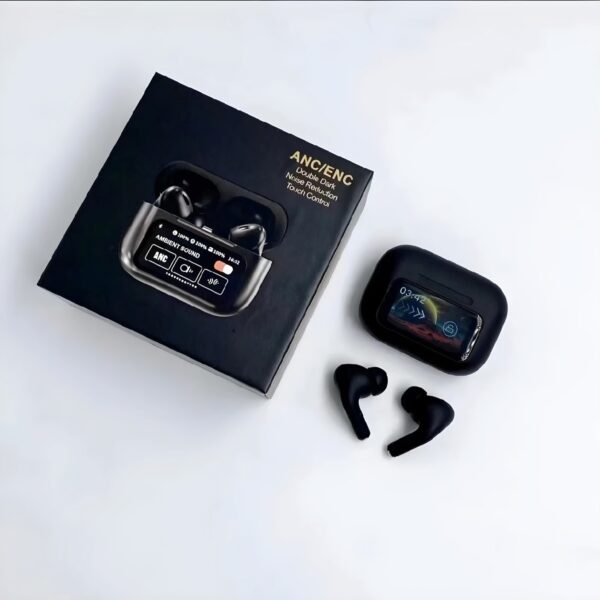 TWS ANC/ENC Wireless Earbuds - Black - Image 5